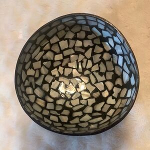 Hand Crafted Sea Shell and Coconut Shell Bowl